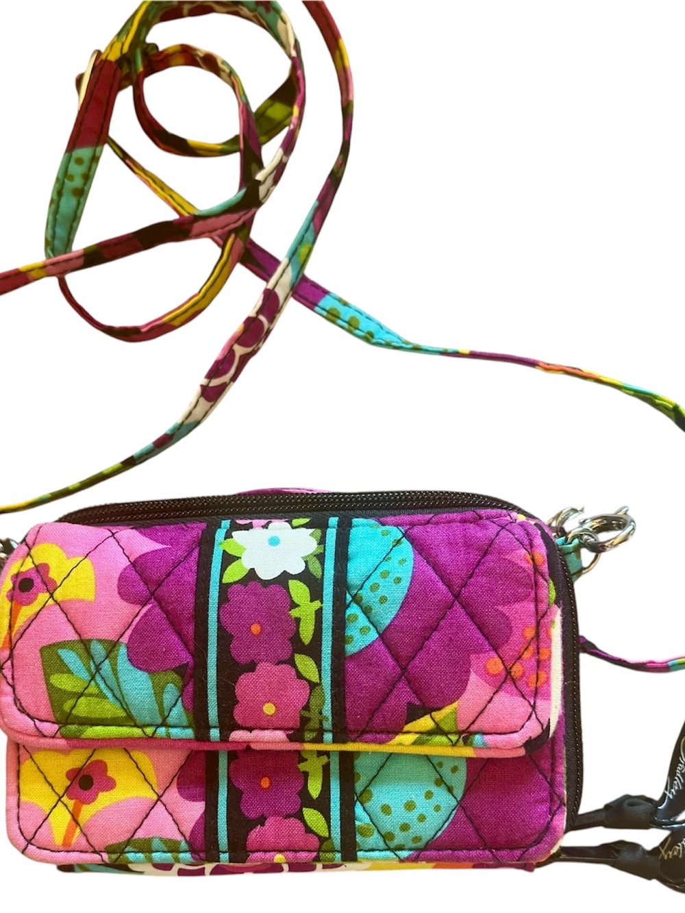 VERA BRADLEY “ VA VA Bloom “ Crossbody Wallet Retired Floral Like New